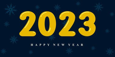 Mutlu yıllar 2023 metin tasarımı