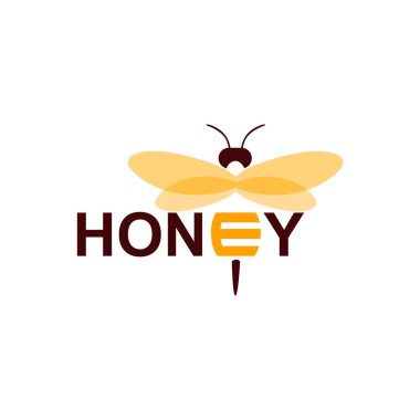 honey  logo design vector template