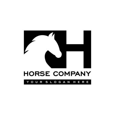 At logosu tasarım vektör şablonu