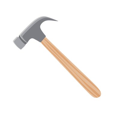 Çekiç simgesi. Beyaz arkaplanda izole edilmiş web tasarımı için balta vektör simgelerinin izometriği