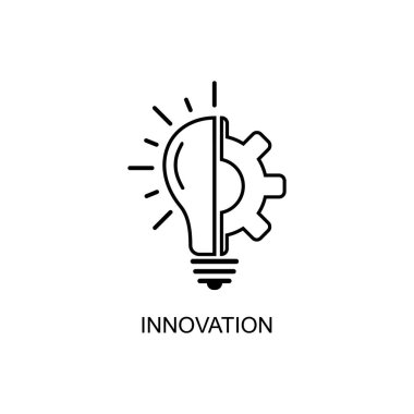  Innovation icon. Linear illustration innovation sign on white background. vector illustration