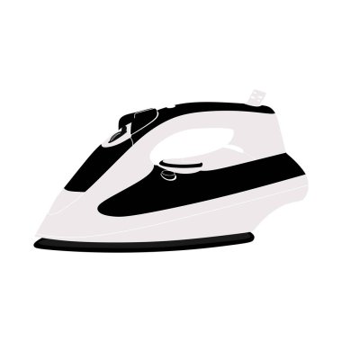 Iron vector illustration. Iron on happening design isolated on white background.