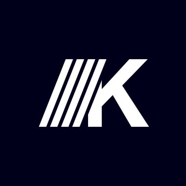 letter K logo design, vector illustration