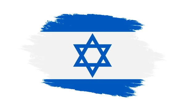 Σημαία Του Ισραήλ Σημαία Του Ισραήλ Σημαία Ισραήλ Υφή Grunge — Διανυσματικό Αρχείο