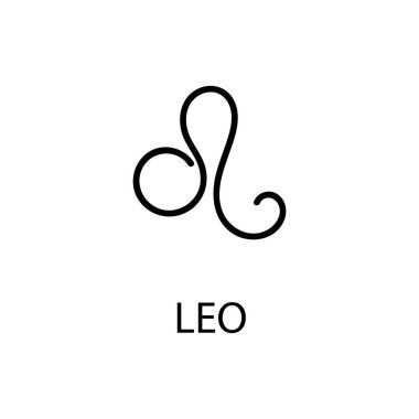 Leo zodiac sign icon vector illustration for web and mobile design