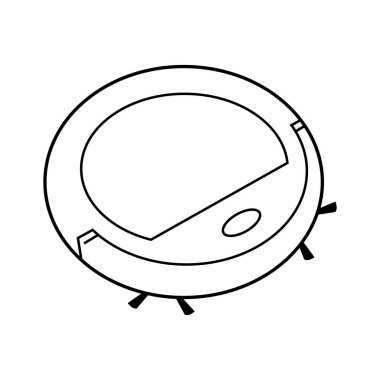  Linear vacuum cleaner icon vector illustration