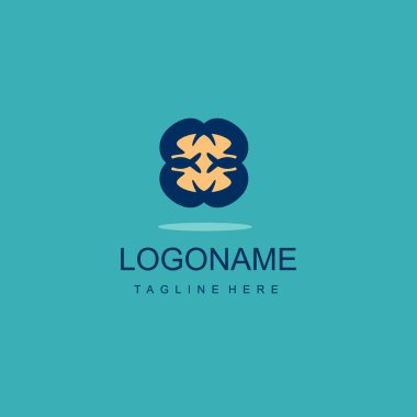 soyut logo tasarım şablonu. Simge vektör çizim