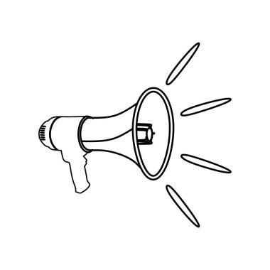 megaphone loudspeaker icon vector illustration design