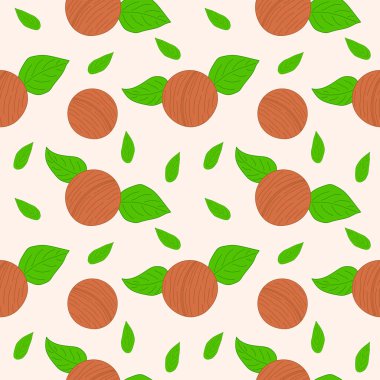 Macadamia seamless pattern. Macadamia seamless pattern for print. farm product background. vector illustration