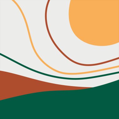 Modern minimalist art print. Wall art design. Arts design for wall framed prints, poster, cover, home decor, canvas prints, wallpaper. vector illustration.