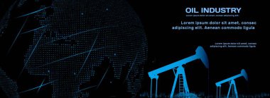 Petrol sanayi kavramı. Grafik ve grafik dünya harita arka plan ile büyüyen petrol fiyatı. vektör çizim