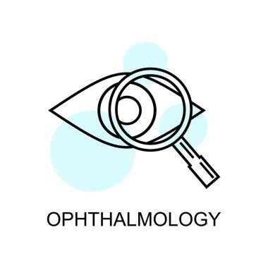 ophthalmology linear icon. vector illustration