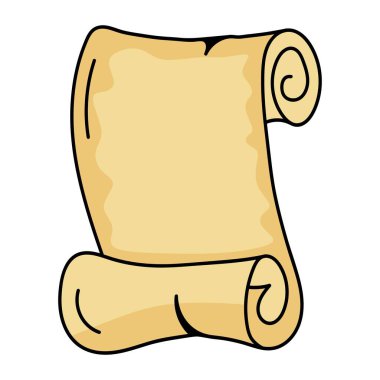 Paper scroll design isolated. Paper scroll vector illustration. vector eps10