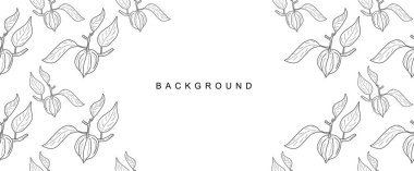 vector illustration design of beautiful floral Physalis pattern