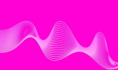 Eğri çizgiler ile arka plan. Vektör çizim.