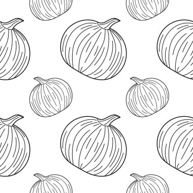 Balkabağı pürüzsüz desen. Doğrusal Balkabağı deseni, parmak izi için arka plan. vektör illüstrasyonu