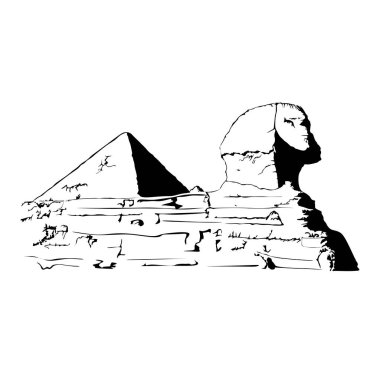 Mısır Piramitlerinin vektör çizimi