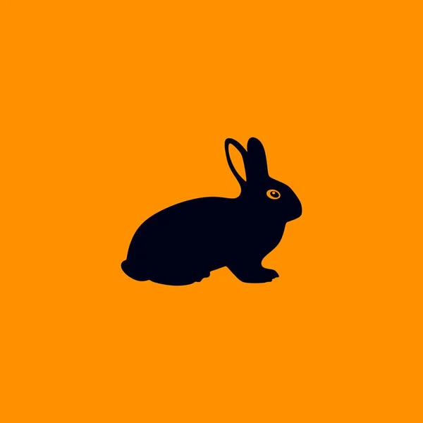 Rabbit Vector Simple Icon Illustration —  Vetores de Stock