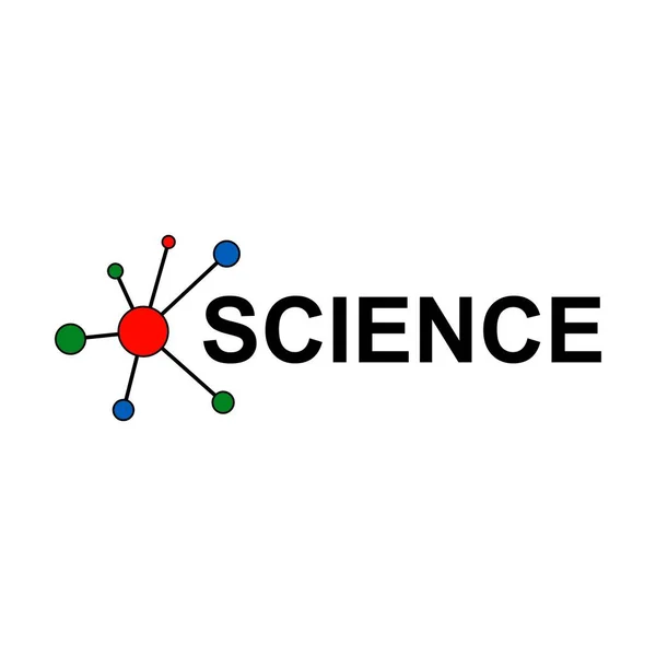 Science Logo Design Template Vector Illustration — Archivo Imágenes Vectoriales