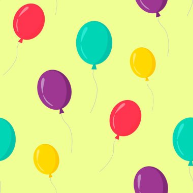 İpli kusursuz desenli balonlar. Kusursuz Balon deseni. Vektör Eps10