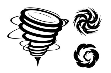 Set of Hurricane Icon. Hurricane symbols collection on white background. Minimal flat illustration Vector eps10