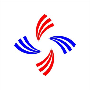 Soyut logo tasarım şablonu vektörü