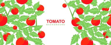 seamless background with a bunch of tomatoes for design