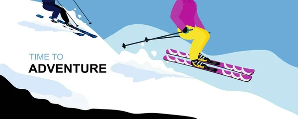 extreme sport, sports, active people. vector illustration