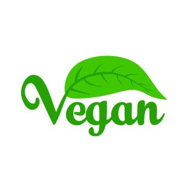 vector illustration of Vegan symbol. Vegan Icon vector
