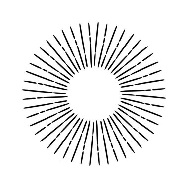  Vintage sun rays. black rays of the sun. Fireworks. Logo or lettering design element. Radial sunset beam. Vector illustration eps10