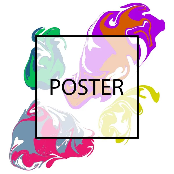 Abstract Colorful Poster Design — Stock Vector