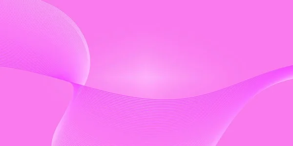 Abstrakter Rosa Hintergrund Mit Welligen Linien — Stockvektor
