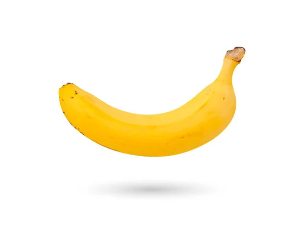 Gelber Bananenvektor Isoliert Auf Weißem Hintergrund — Stockvektor