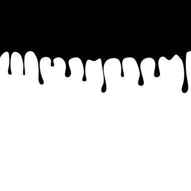 Sıvı damlalar üzerine damlayan siyah sıvı su damlacıkları izole edildi.