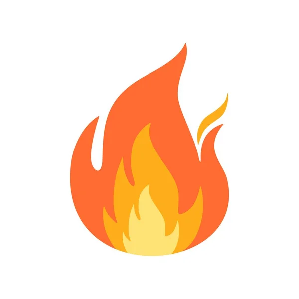 炎のアイコンだ 白い背景に隔離されたウェブデザインのためのたき火のベクトルアイコンを燃やすことの等価性 — ストックベクタ