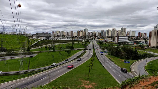 Una Vista Ciudad Sao José Dos Campos Brasil Bajo Cielo —  Fotos de Stock