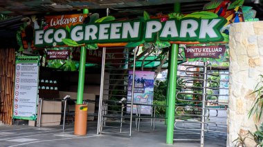 Eco Green Park, Batu, Endonezya 'nın popüler hayvanat bahçelerinden biri, 18 Haziran 2024