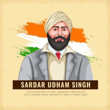 Hint Bağımsızlık Günü Festivali 'nin Vektörü Özgürlük Savaşçısı Sardar Udham Singh ile sosyal medya geçmişini üç farklı renge boyadı.