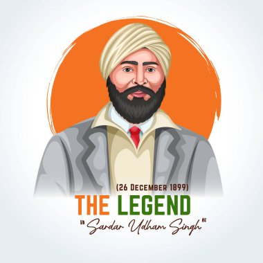 Sardar Udham Singh 'in hisse senedi çizimi.