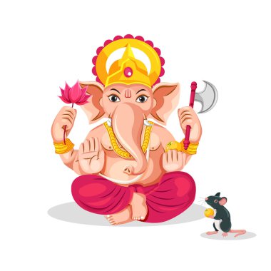 Ganesh Chaturthi Festivali için Lord Ganesha hisse senedi temsilcisi.