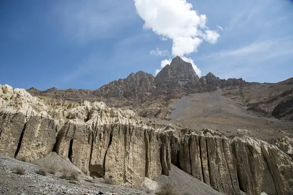 Kaza, Himachal Pradesh, Hindistan 'daki Spiti Vadisi' nin güzel manzarası..