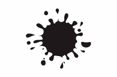 Dökülmüş boya ya da yağ şeklinde vektör fırçası.