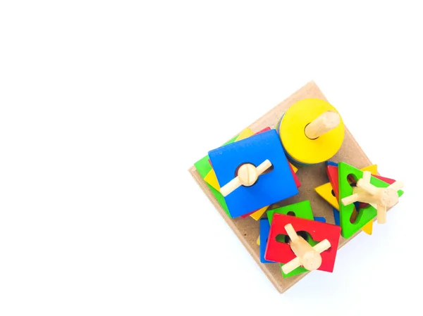 Játékok Gyerekeknek Játék Segítségével Montenssori Módszer Szórakoztató Játék — Stock Fotó