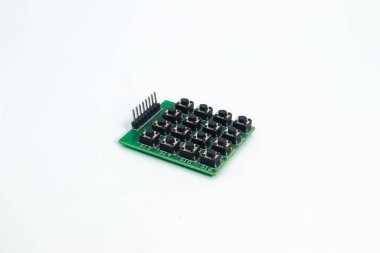 4x4 tuş takımı modülü. Bu modül DIY materyalleri için elektronik hobiciler için kullanılır.