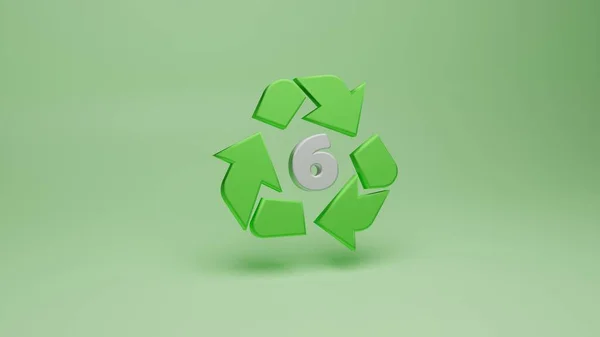 Plastik için 3d geri dönüşüm sembolleri oluşturma - 6
