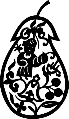 Geleneksel Çin kağıt kesiği ve el oyması desenler