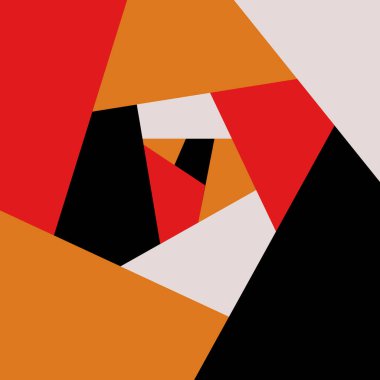 Üçgenli soyutlama. Vektör arkaplan çizimi. Posterler, reklamlar, baskılar, duvar kağıtları için resim çizimi