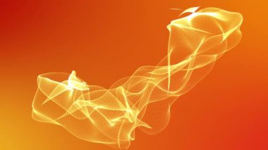 Derin Altın animasyon konsepti. Altın dalga arkaplanı.