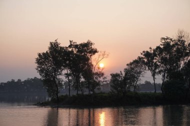 Güzel gün batımı manzarası