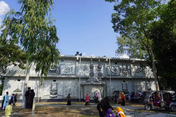 Барахата Самая Красивая Мечеть Бангладеш — стоковое фото